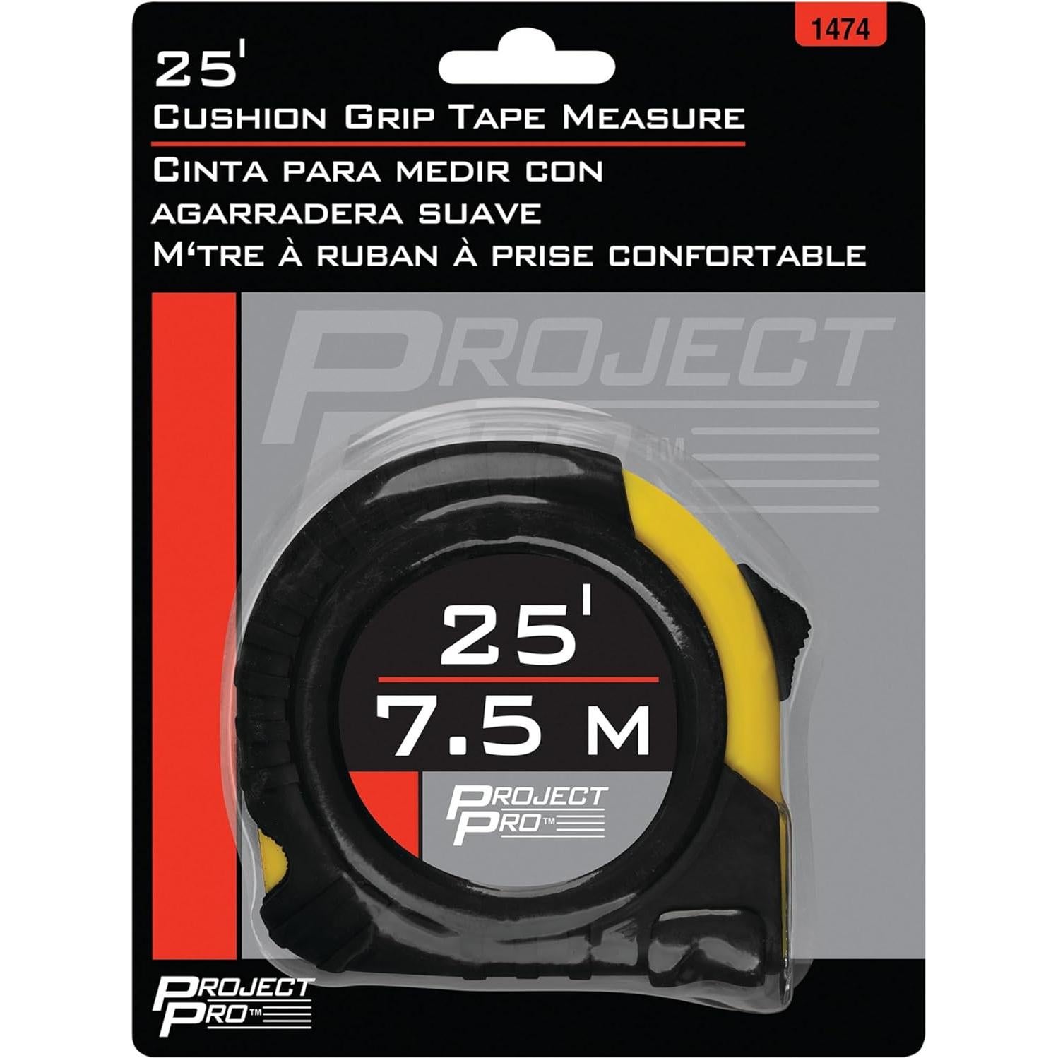 Cinta Métrica 7.62 m Herramienta de Rendimiento 1474 Dual