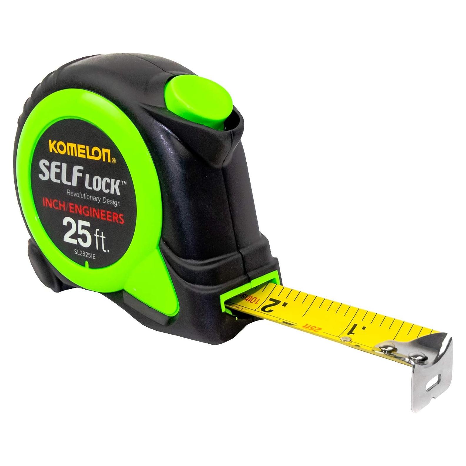 Cinta Métrica Auto Bloqueo Komelon SL2825IE 7.62m x 2.54cm