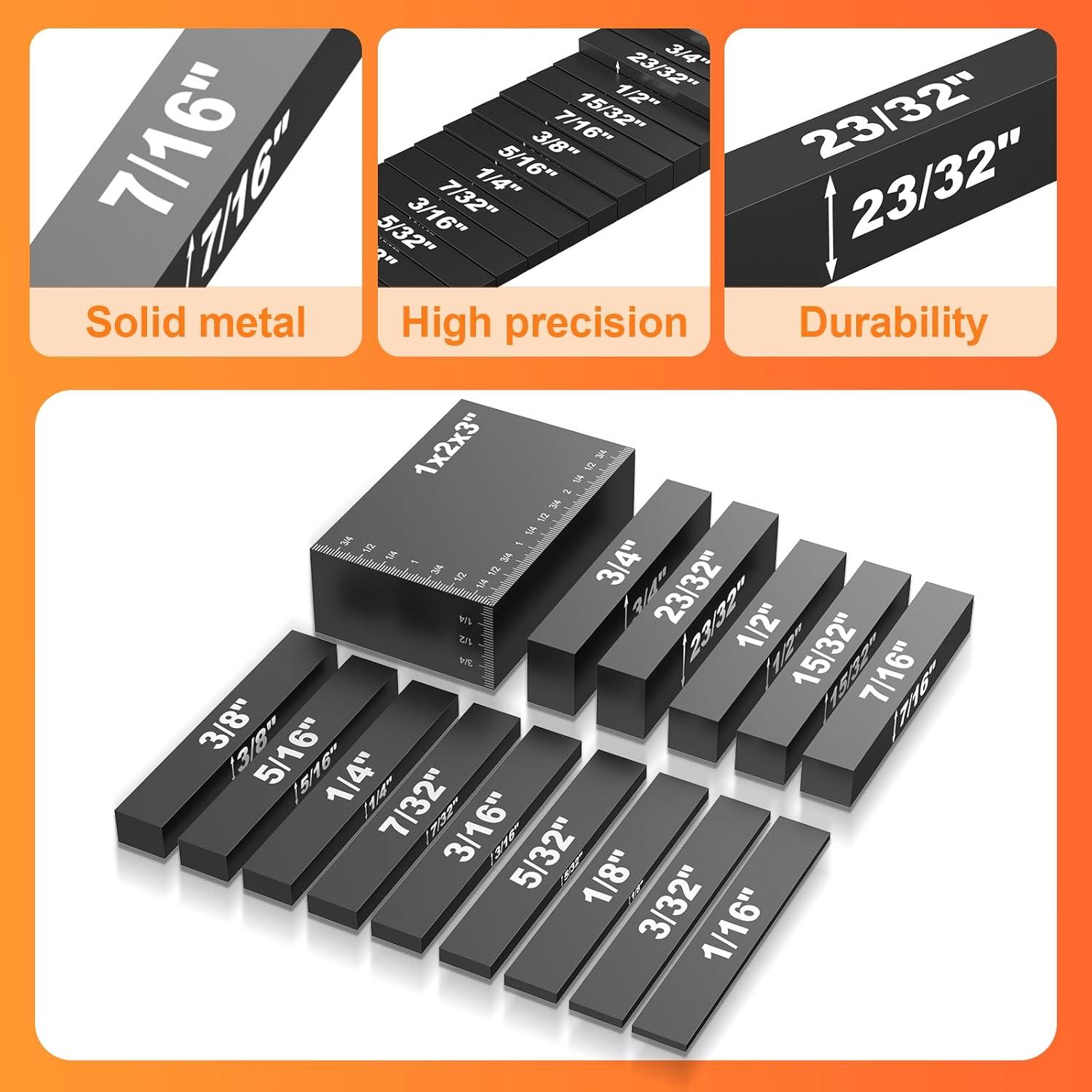 Conjunto de Bloques de Configuración KO-ONE 15 Piezas Aluminio