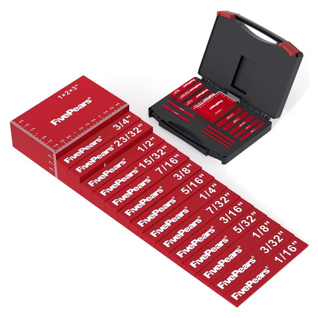 Bloques de Configuración de Aluminio 15 PCS FivePears