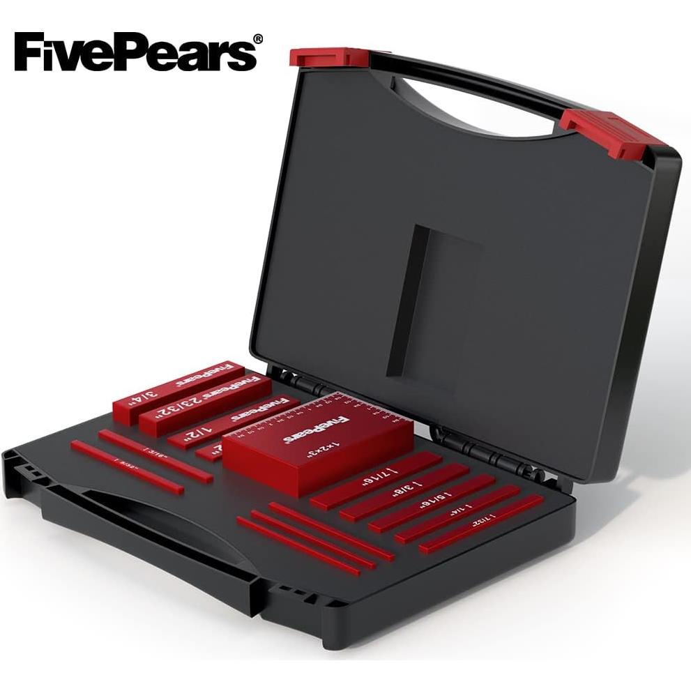 Bloques de Configuración de Aluminio 15 PCS FivePears