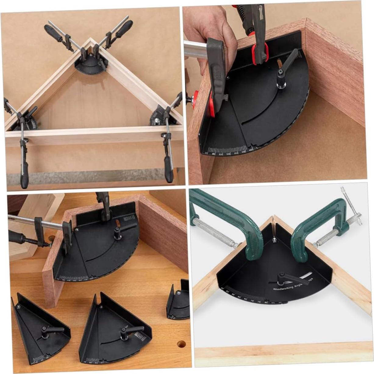 Abrazadera de Esquina Ajustable para Carpintería ETHZZLE 31x15cm