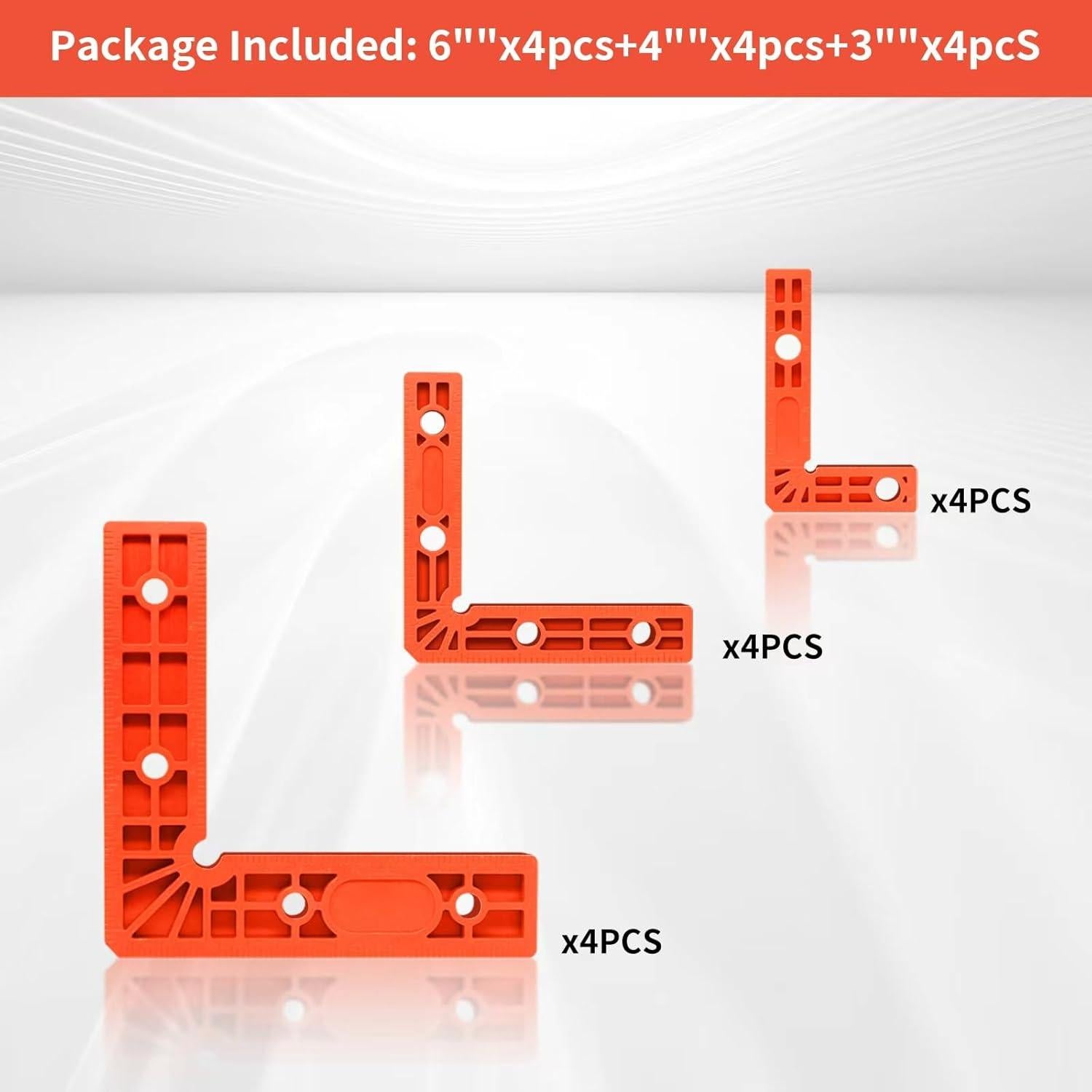 Abrazaderas de Esquina 90° Batidora - 12 Piezas Ajustables