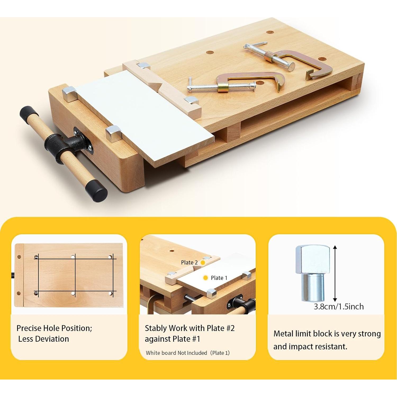 Prensa de Carpintería Fetcoi de Madera Natural 52.83x27.94cm