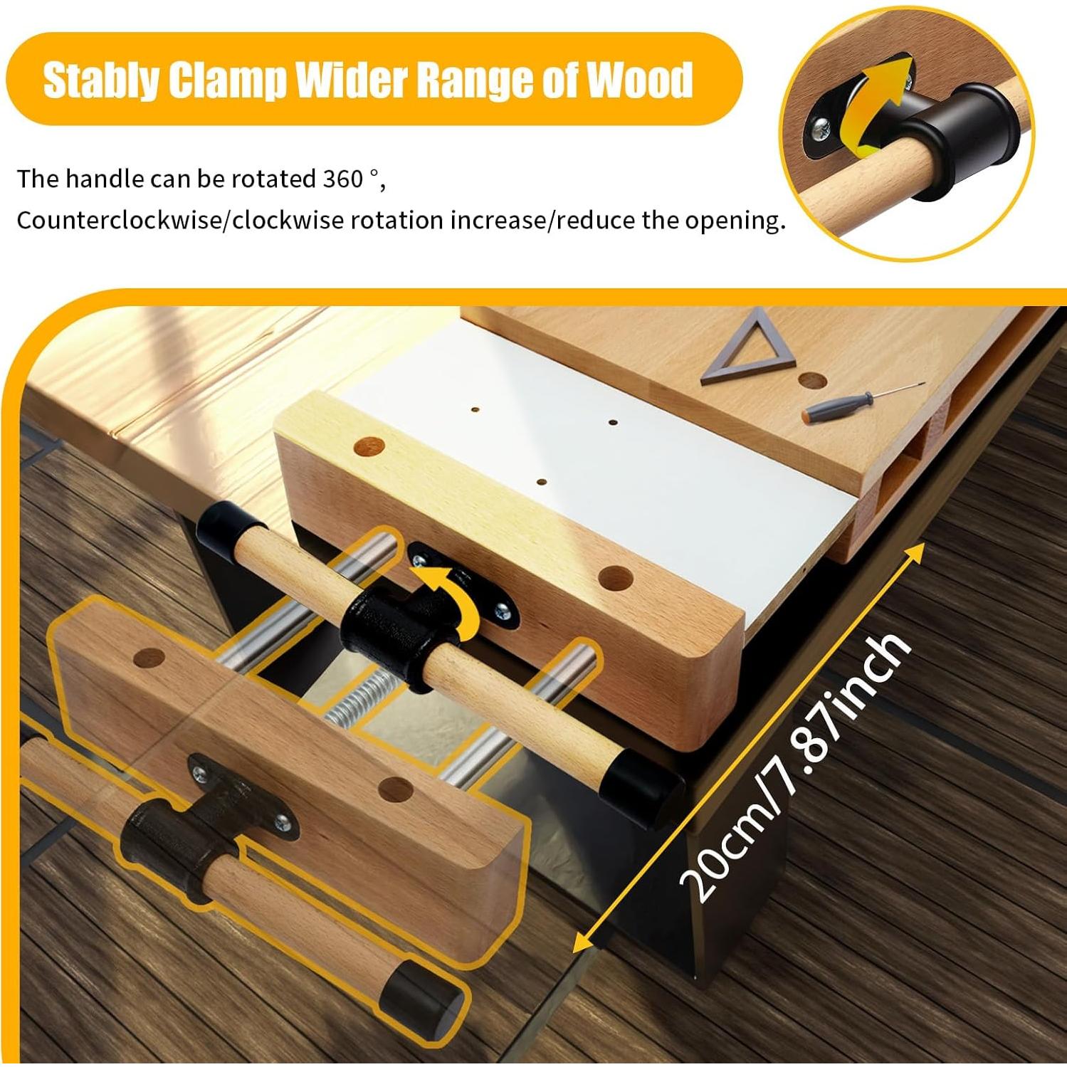 Prensa de Carpintería Fetcoi de Madera Natural 52.83x27.94cm