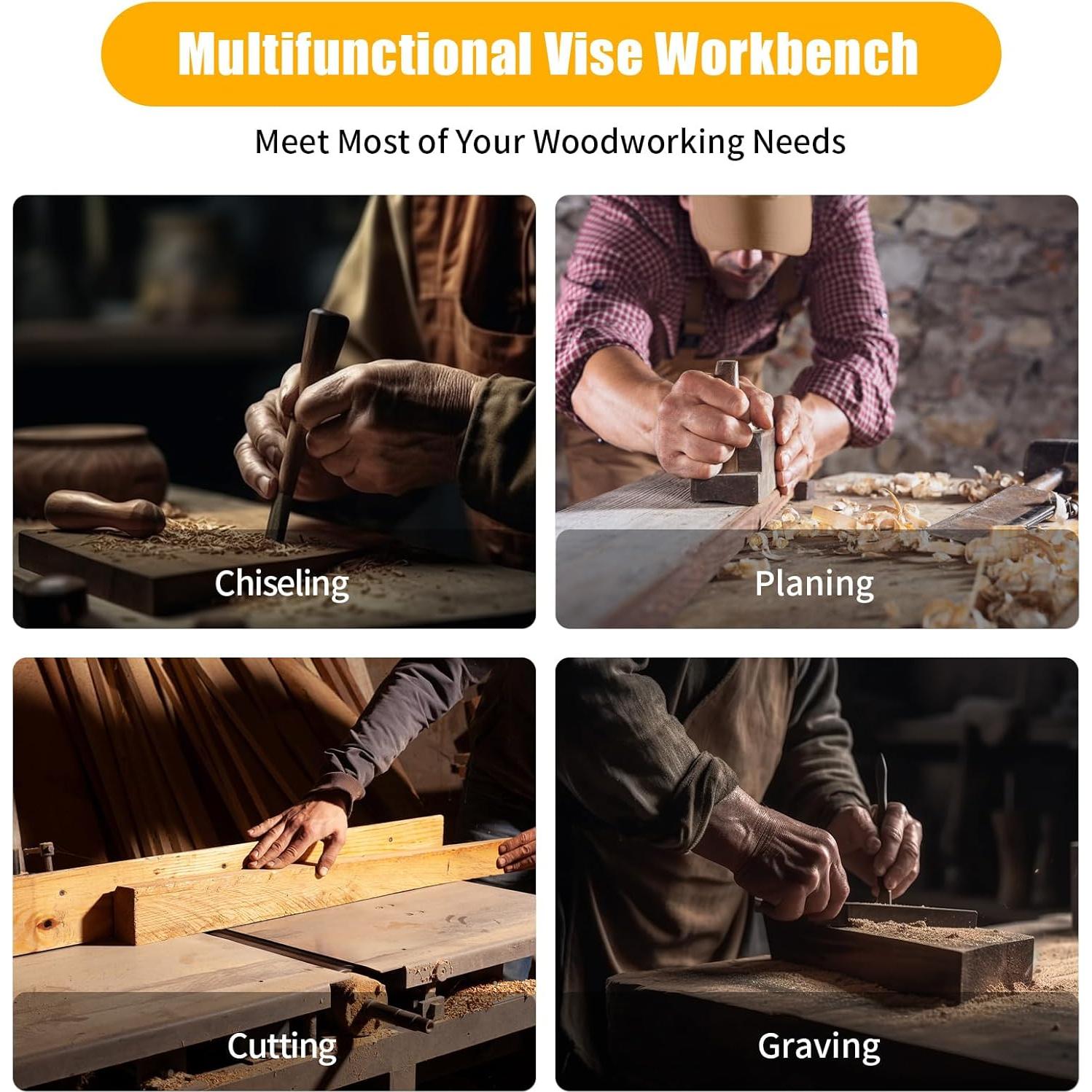 Prensa de Carpintería Fetcoi de Madera Natural 52.83x27.94cm