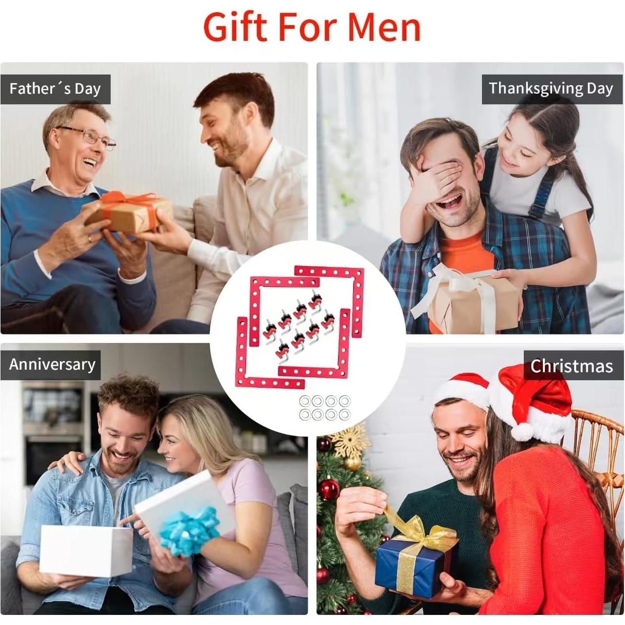 Abrazaderas de Esquina 90° YIZDONE - Aluminio 14 cm - Paquete de 4