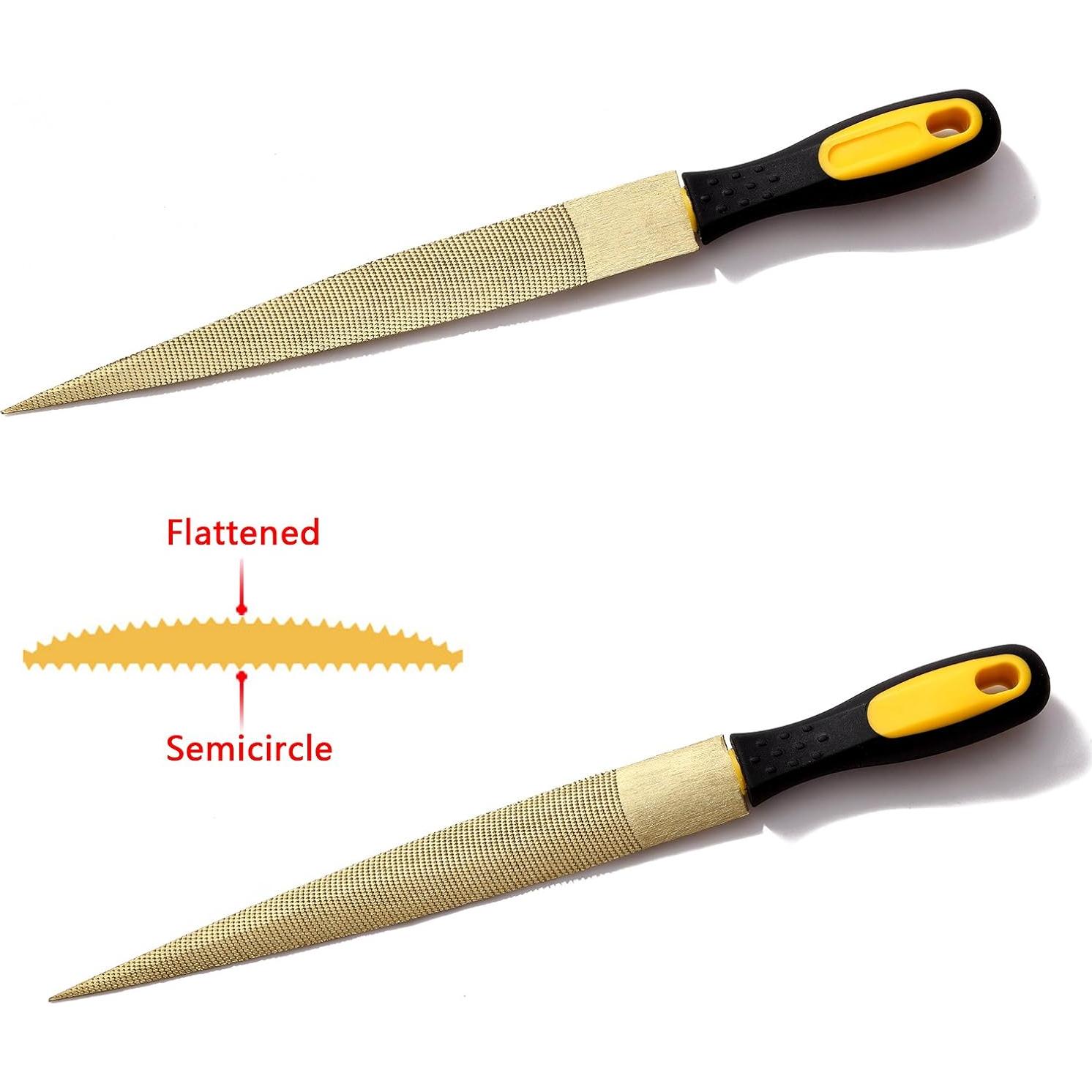 Juego de limas de madera NKTM 2 piezas 20,3 cm y 25,4 cm