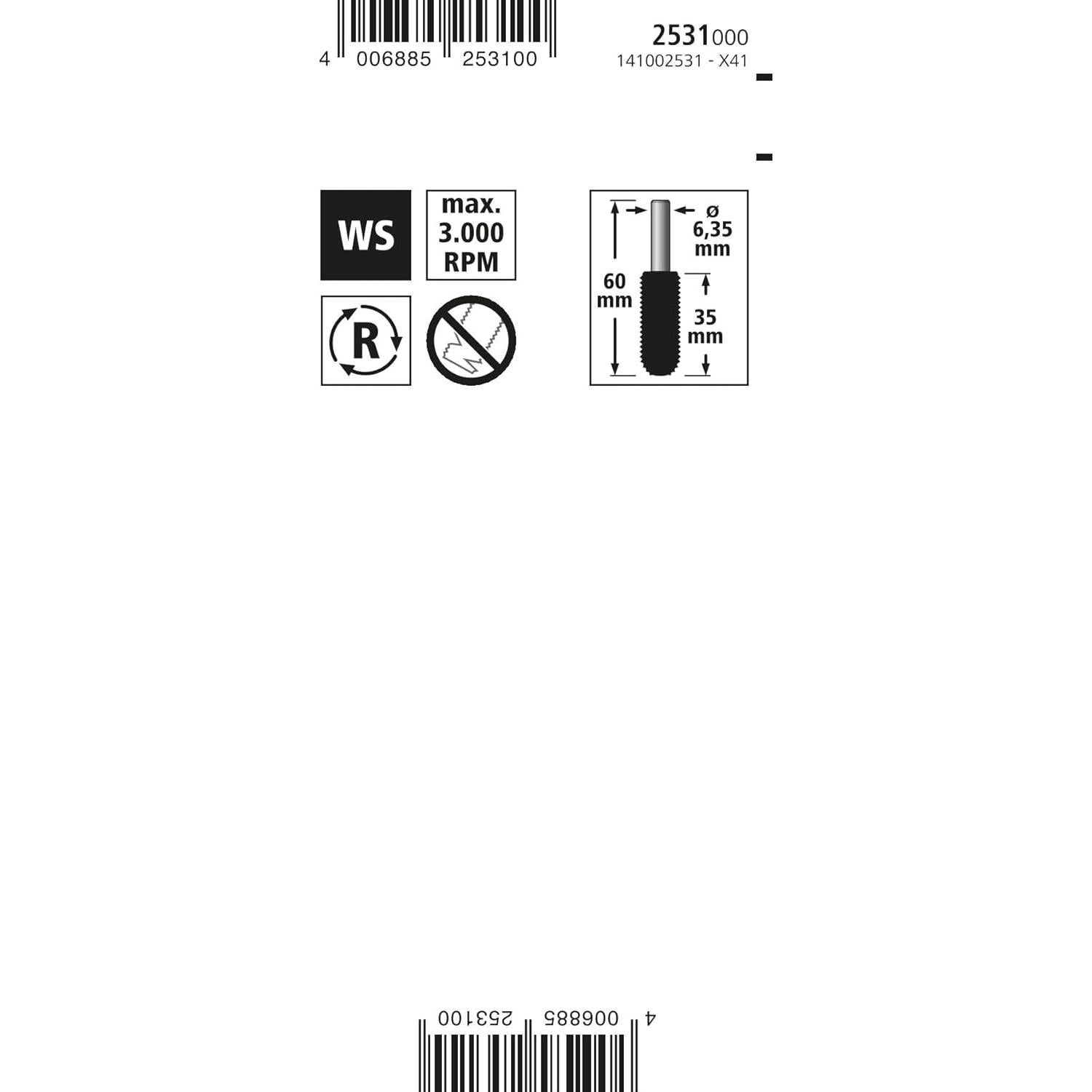 Escarpador Rotativo Wolfcraft 2531000 para Madera 12x35mm