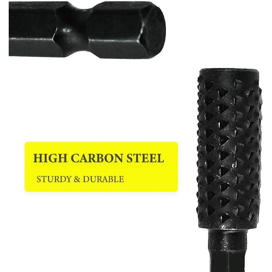 Set de 10 Fresas Rotativas para Carpintería Atskonnen 6.35mm