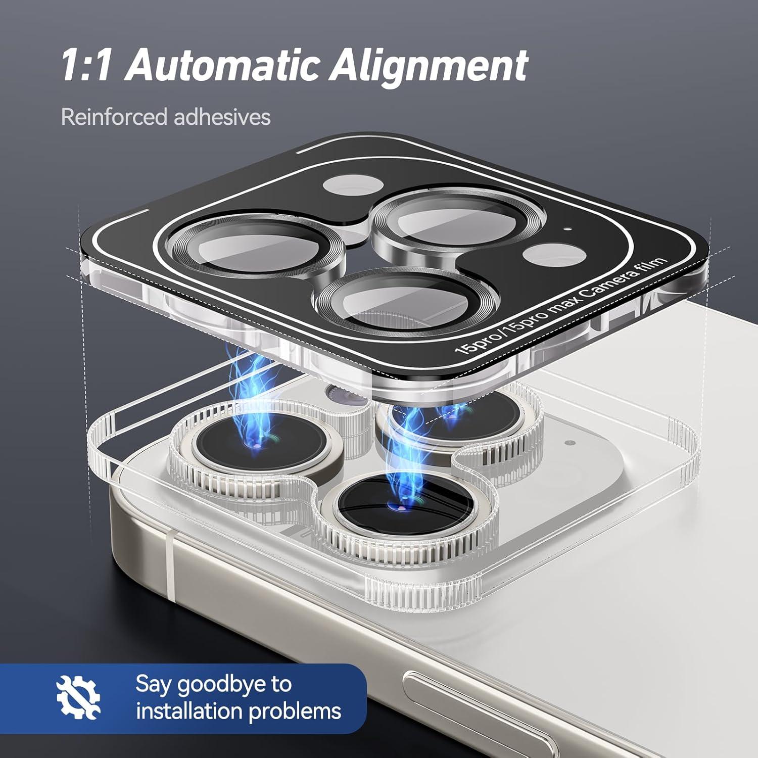 Protector de Lente de Cámara Jeluse para iPhone 17/16/15 Pro Max