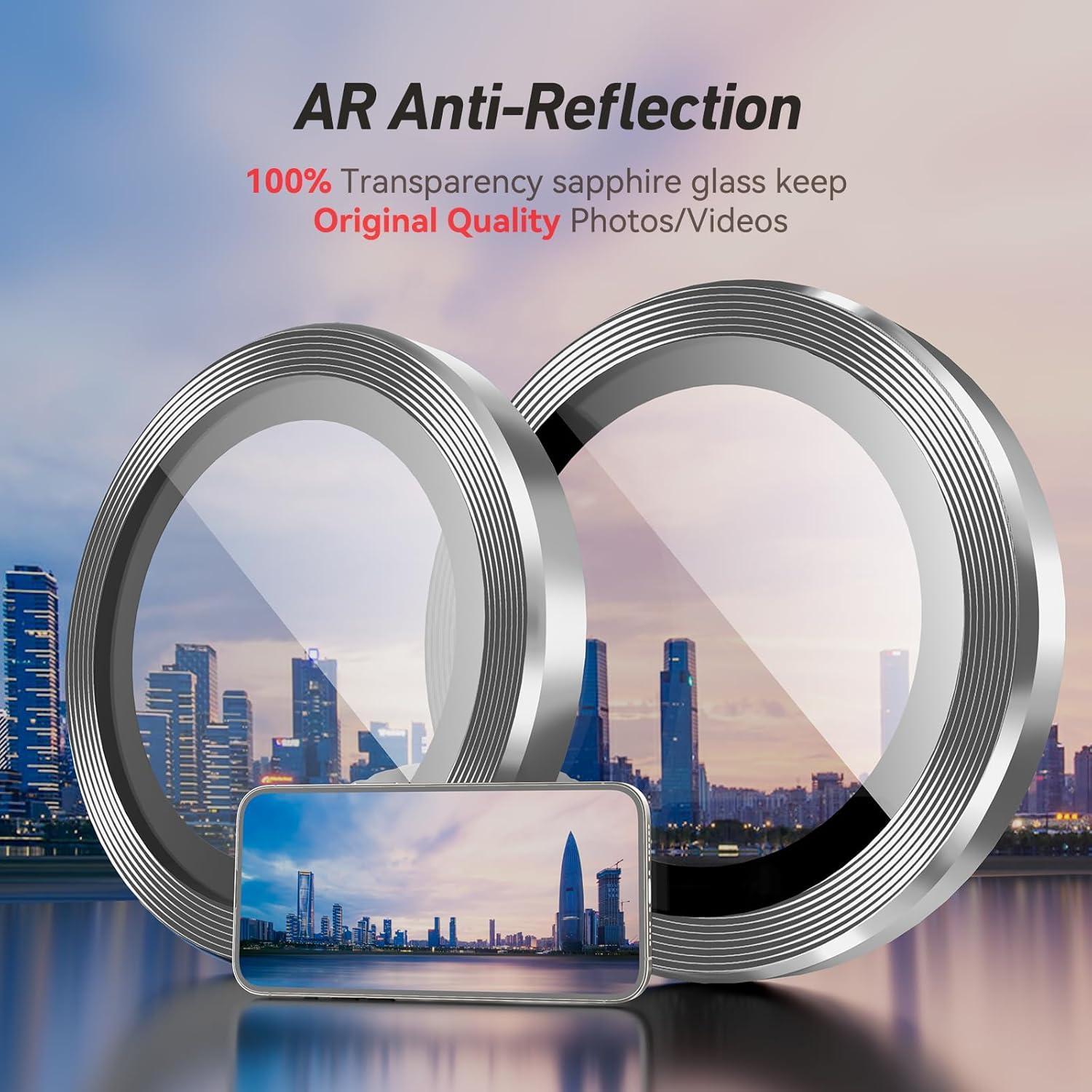 Protector de Lente de Cámara Jeluse para iPhone 17/16/15 Pro Max