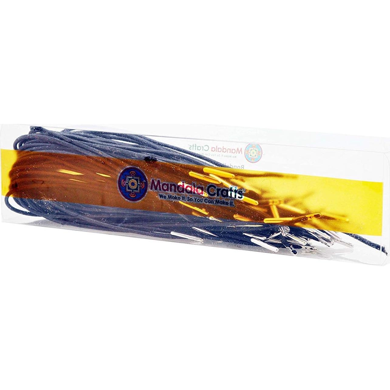 Cuerda Elástica Redonda Negra Mandala Crafts 50 Pcs 16.5 cm