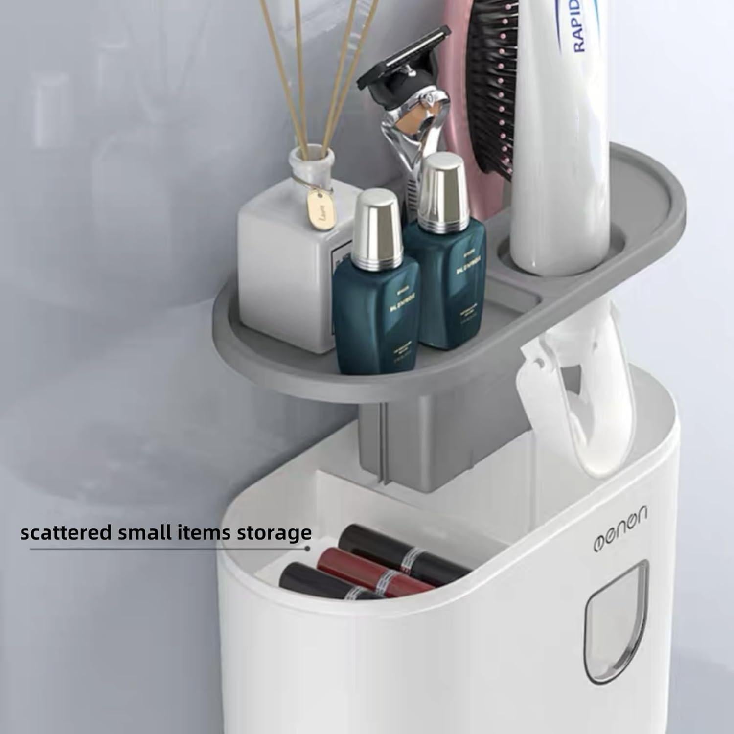 Soporte de Cepillo de Dientes Celsitudo con Dispensador y Taza