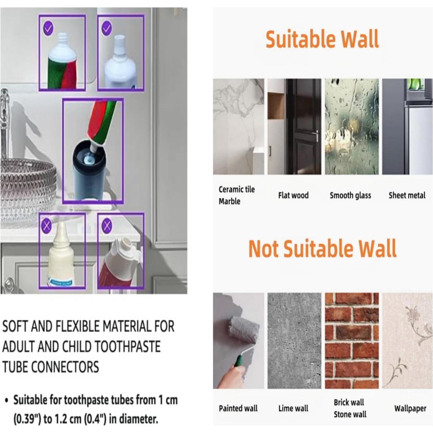 Soporte de Cepillo de Dientes Celsitudo con Dispensador y Taza
