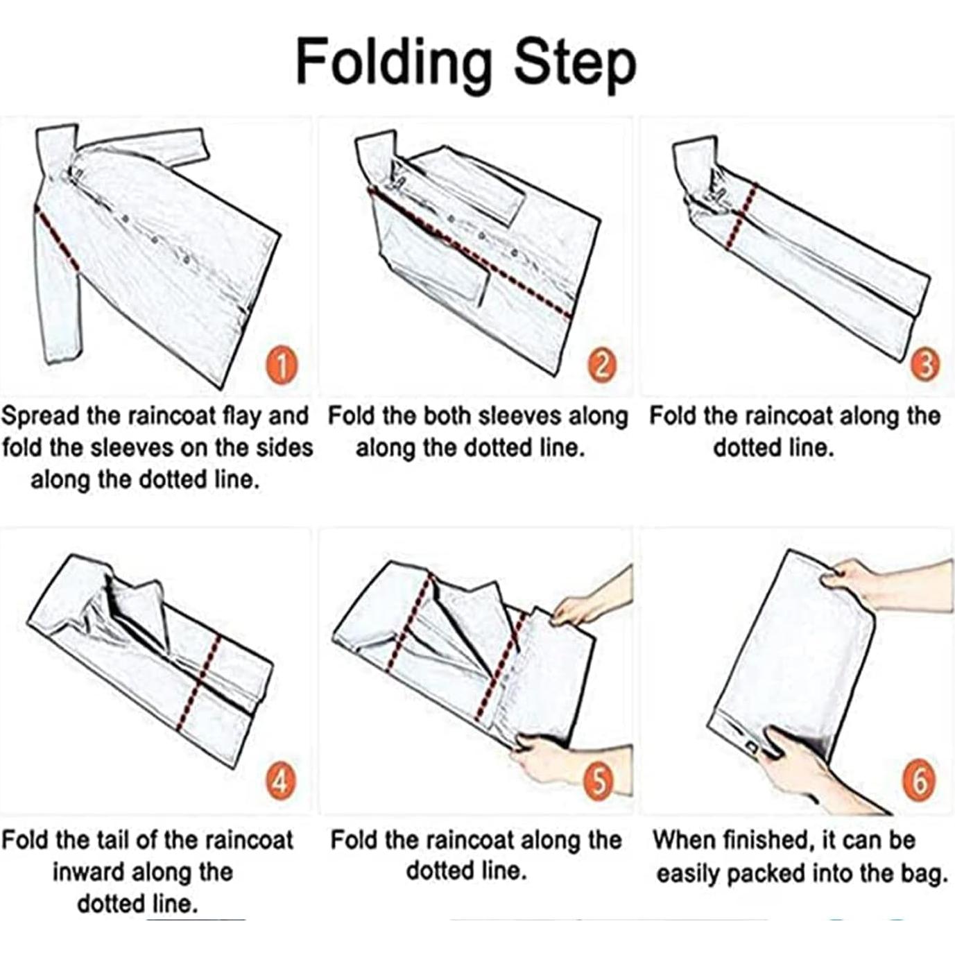 Poncho Impermeable Reutilizable GUKOY Unisex Negro 150 cm