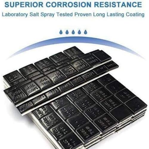 Pesas de Rueda Adhesivas CKAuto 48pcs 12oz Negro