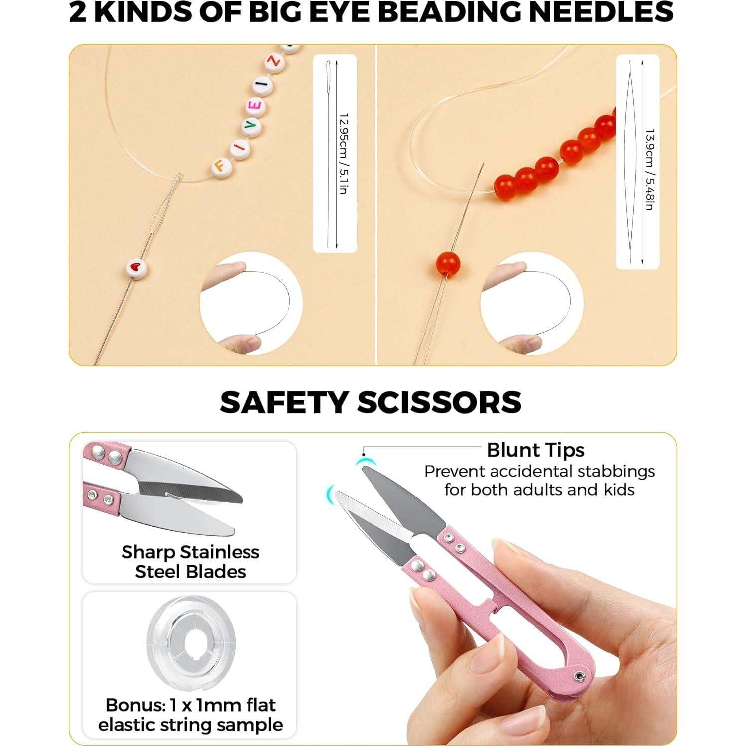 6 Rollos de Cordón Elástico Transparente FIVEIZERO 0.4-1mm