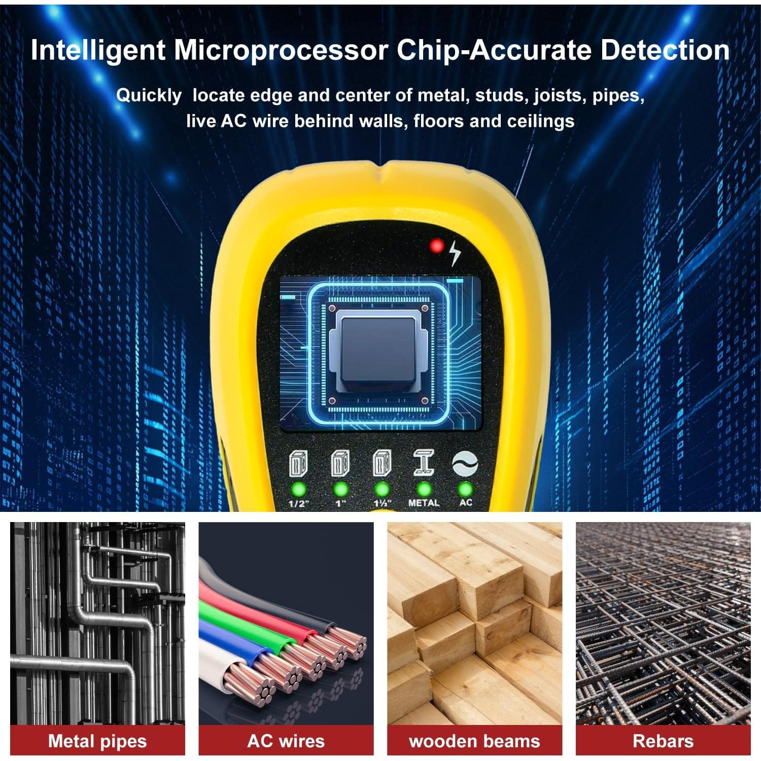 Detector de Montantes eOUTIL TH580 con LCD HD y Sensor Preciso