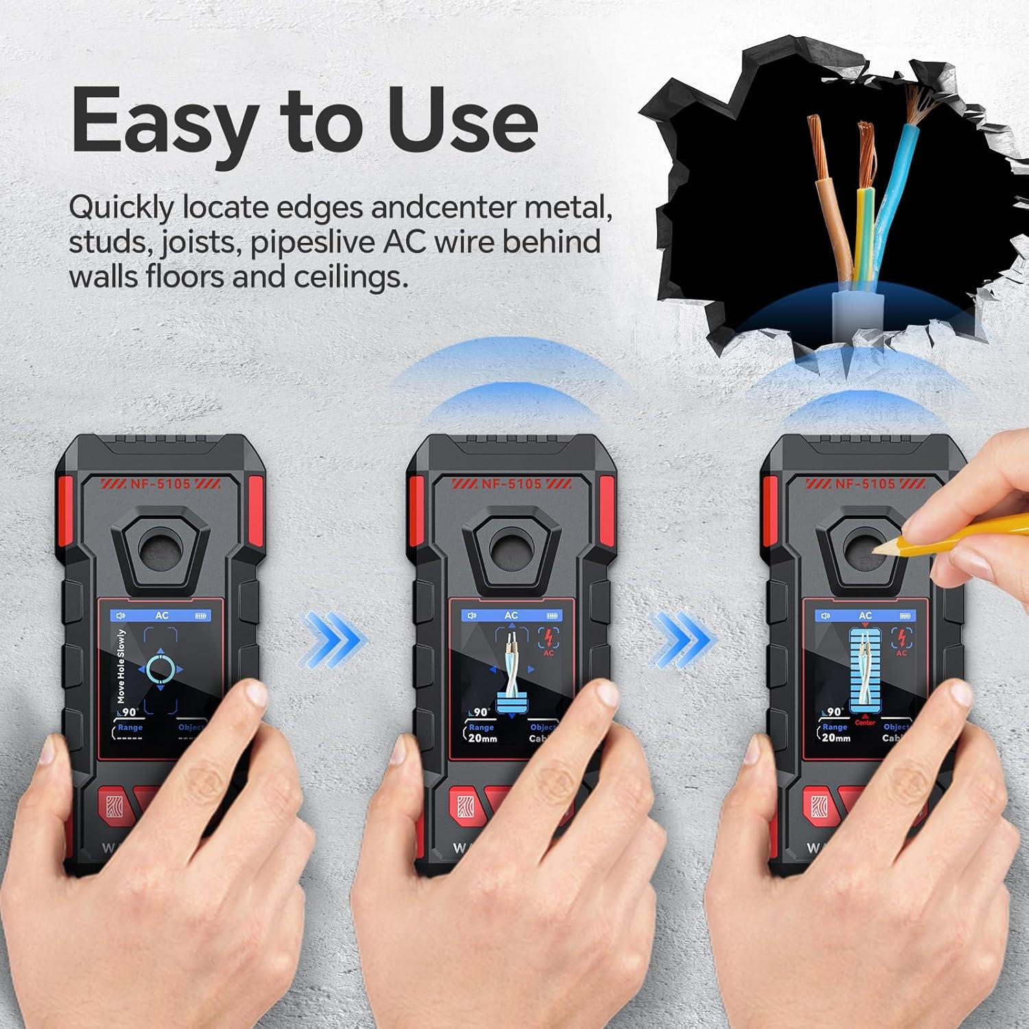 Buscador de Vigas GOTMEET NF-5105 Recargable 6 en 1