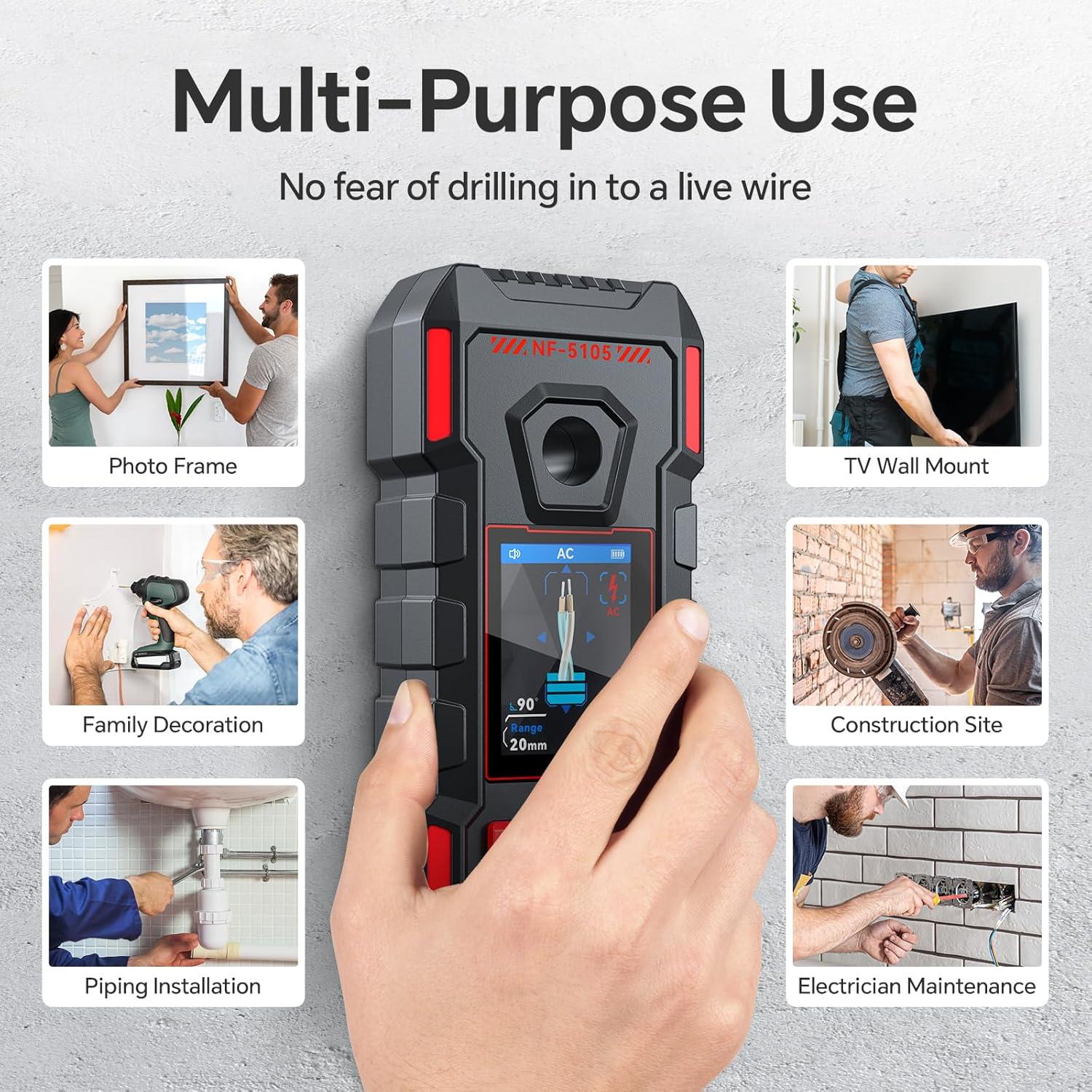 Buscador de Vigas GOTMEET NF-5105 Recargable 6 en 1