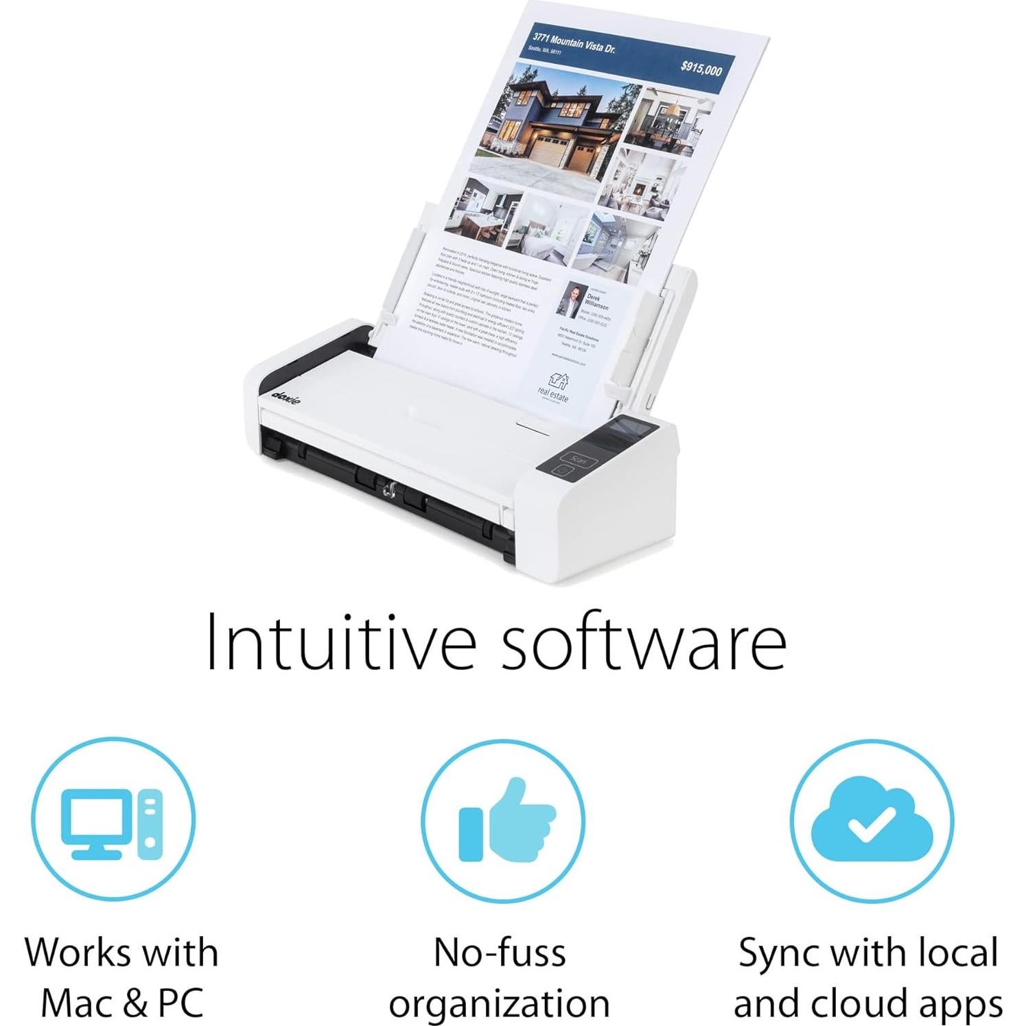 Escáner Doxie Pro DX400 Dúplex 600 dpi para Documentos