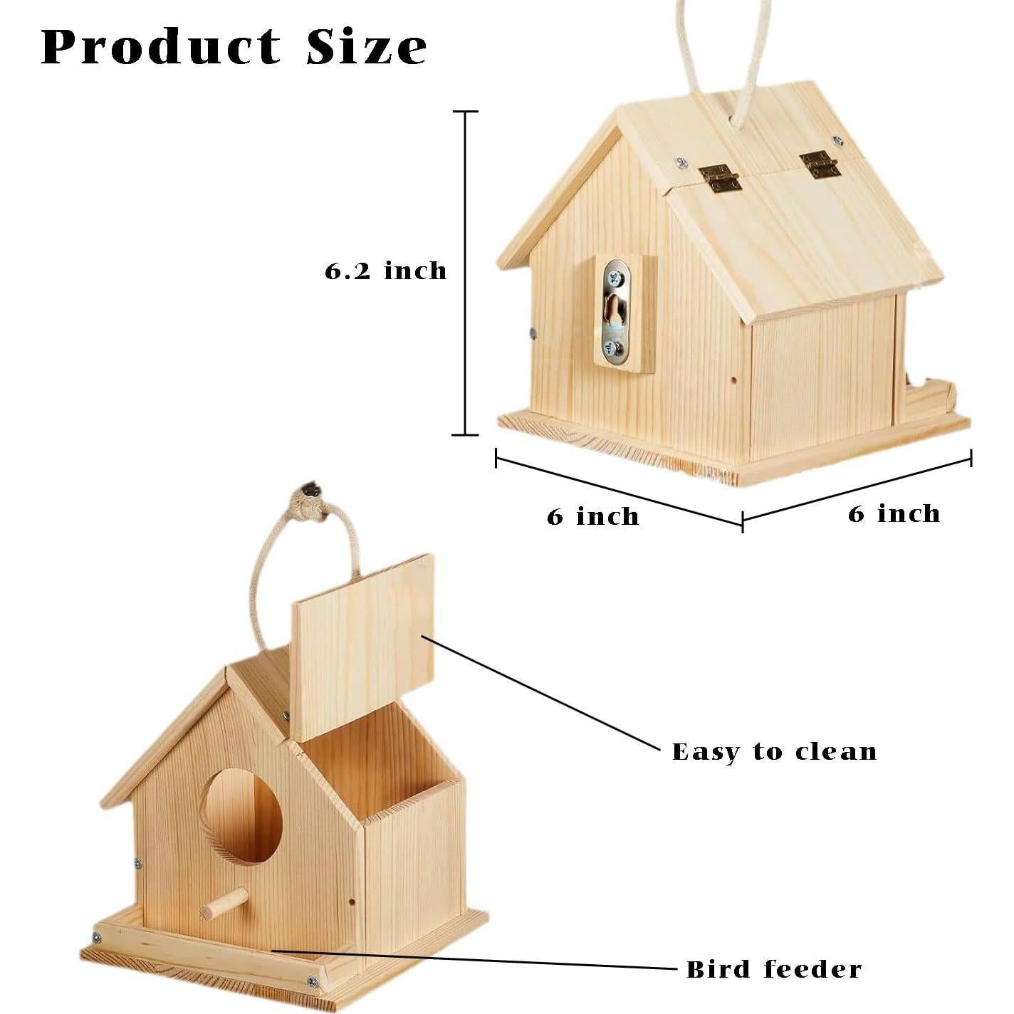 Kit de Casa para Aves de Madera DIY Dejila 15.24x16.51cm