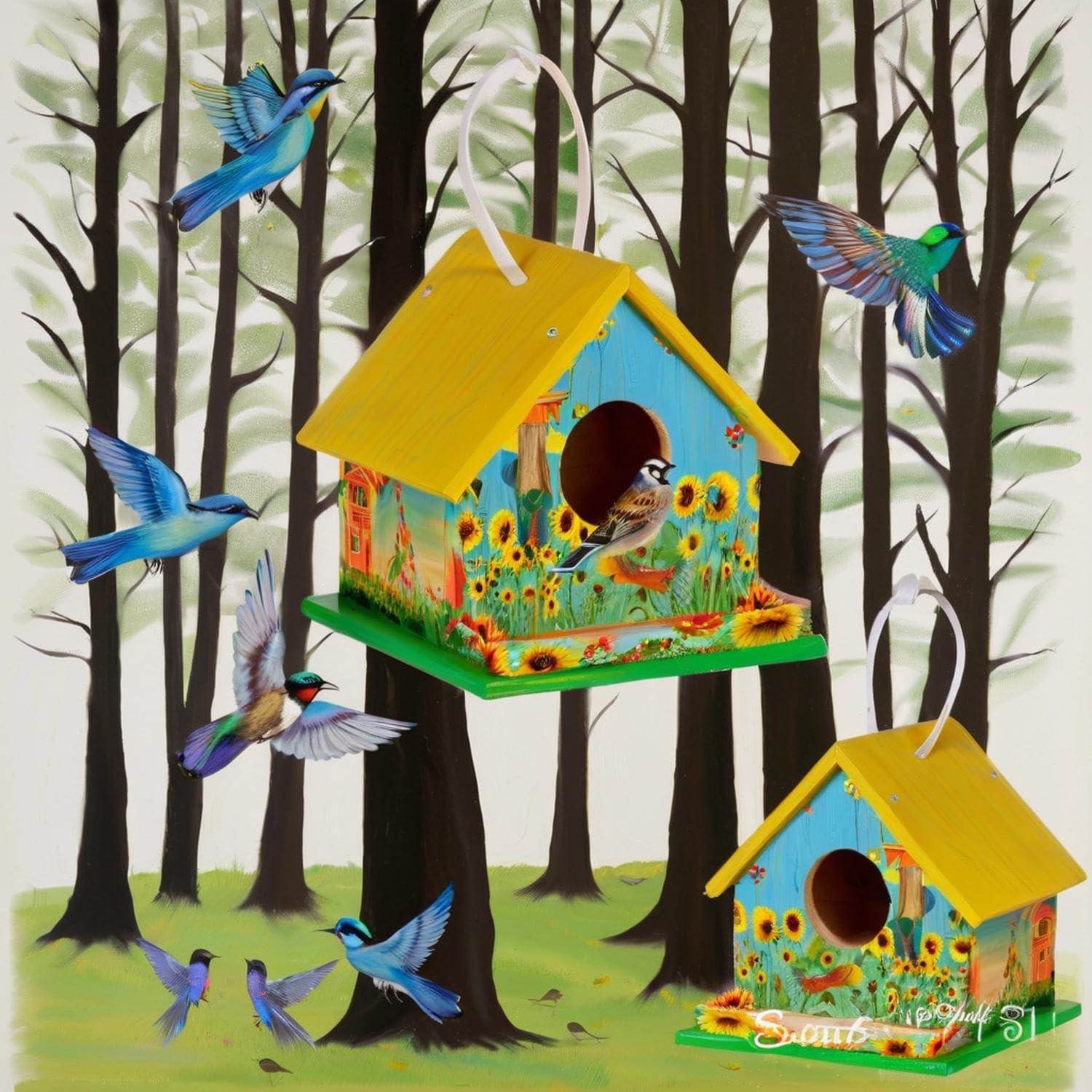 Kit de Casa para Aves de Madera DIY Dejila 15.24x16.51cm