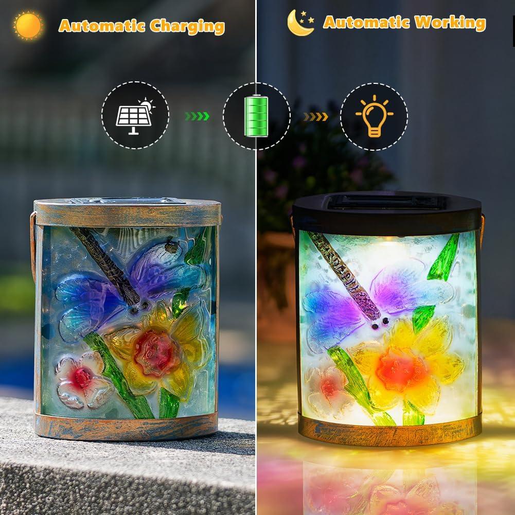 Linternas Solares Colgantes Sunnysolar 2 Pack Libélula LED