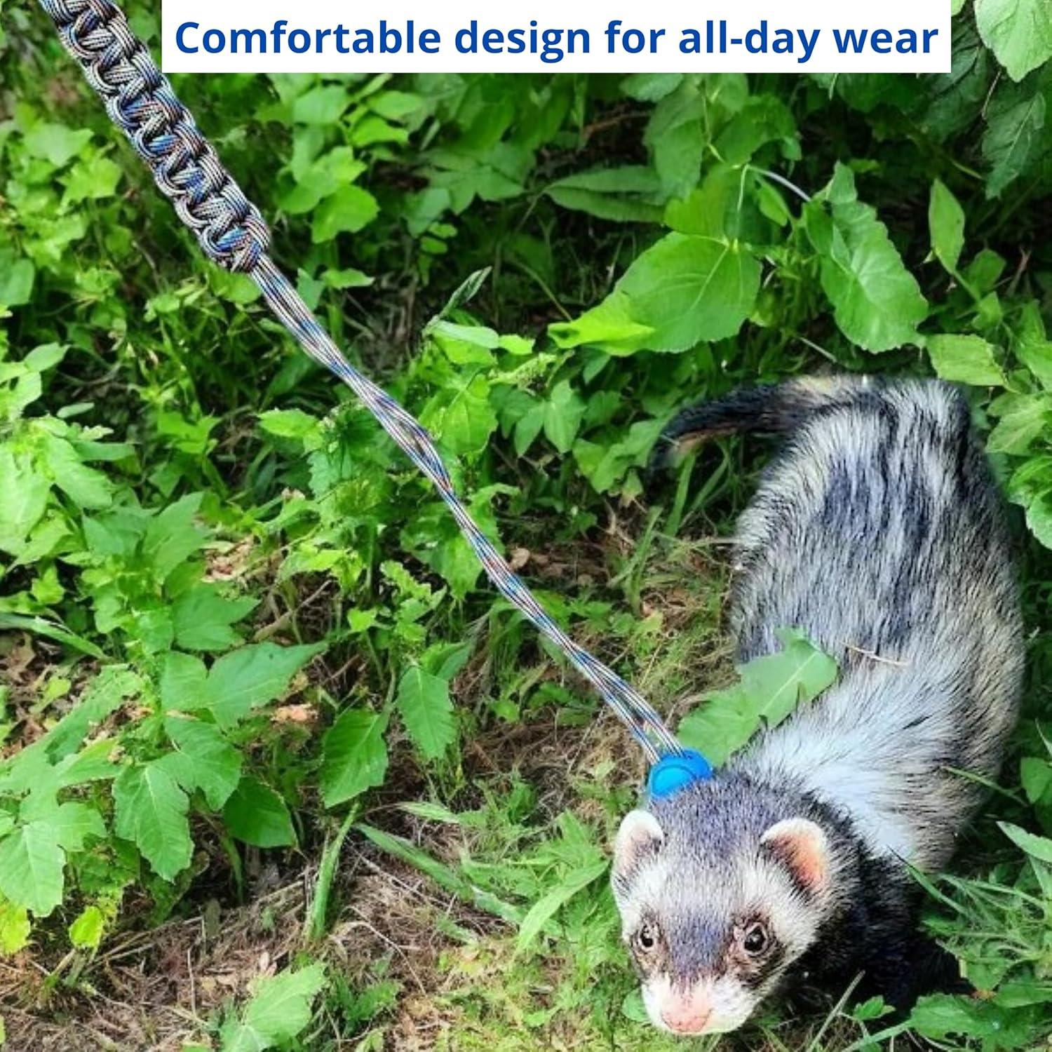 Arnés y Correa Ajustable para Hurones Homedy Azul