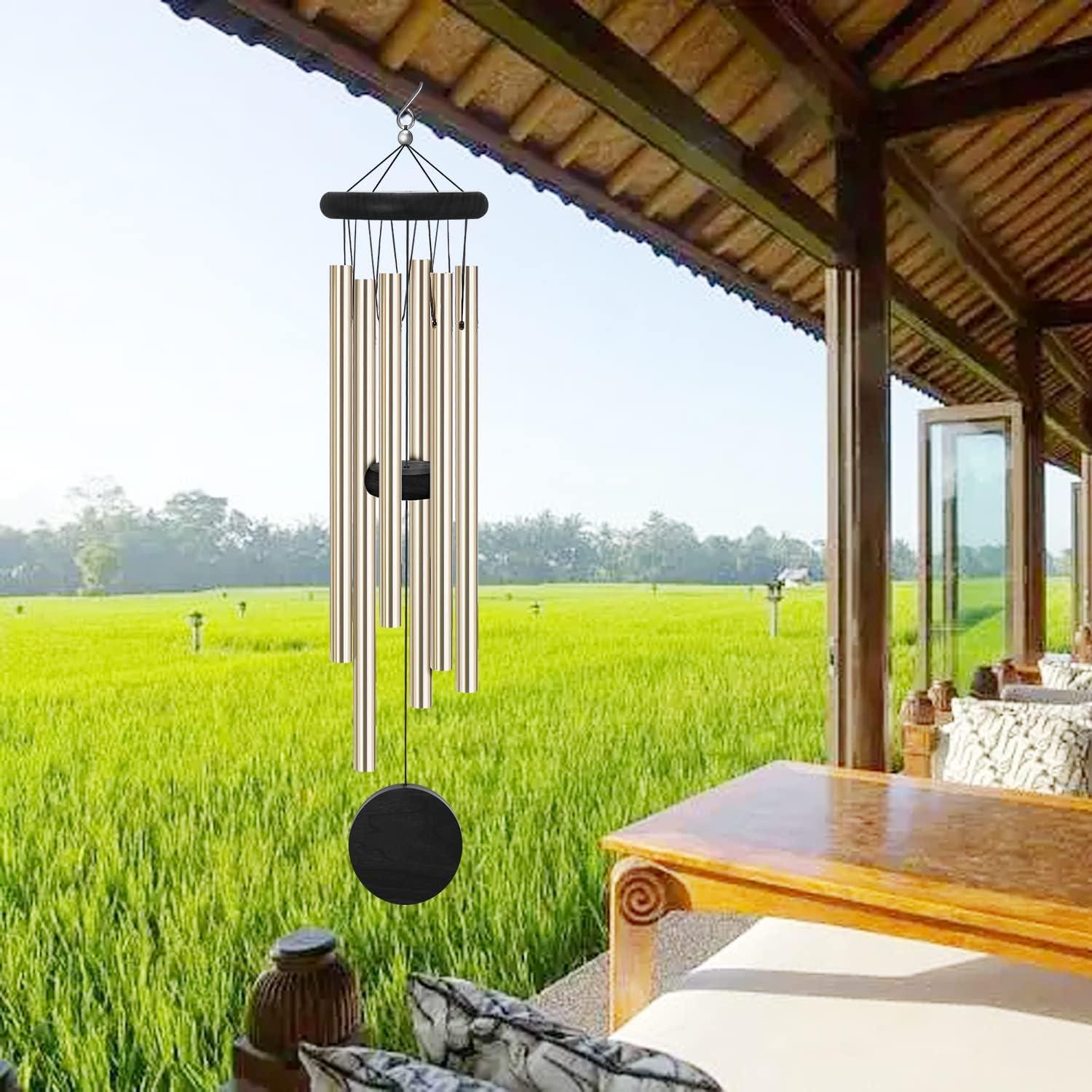 Campanas de Viento Memoriales SIONMYTF 66.8 cm Bronce 6 Tubos