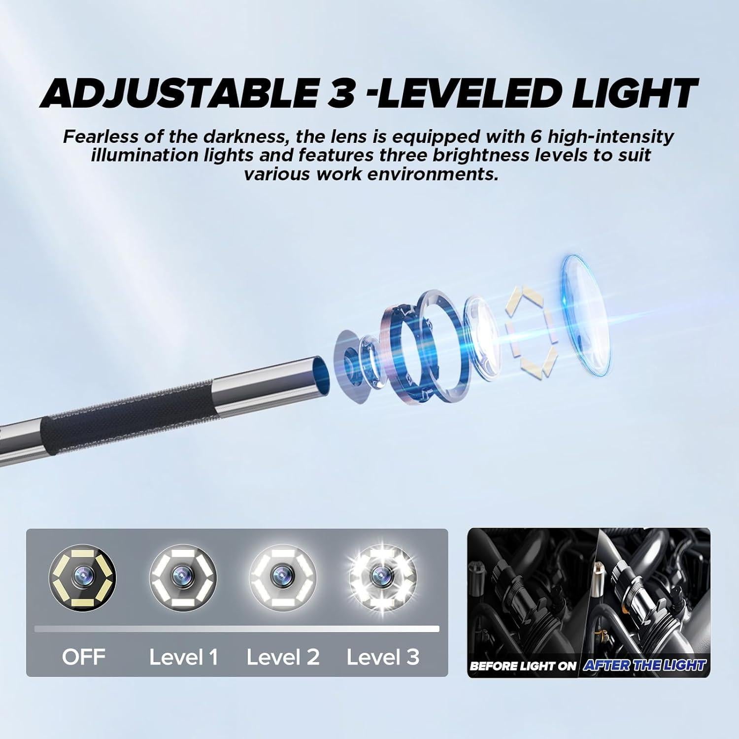 Endoscopio Articulado MR CARTOOL 6.25mm HD 1080P IP67