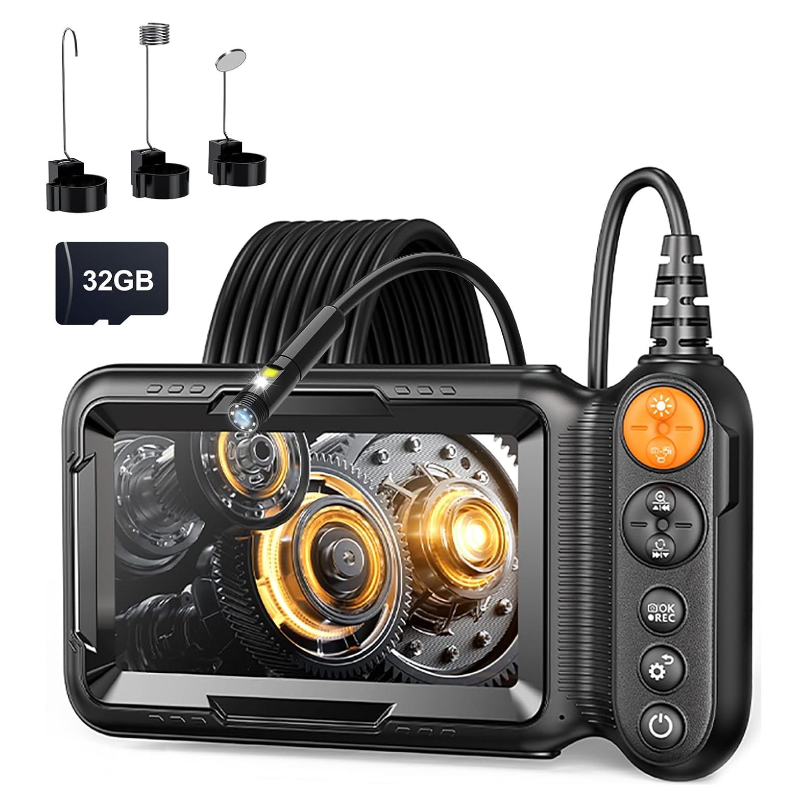 Cámara Endoscopio Doble Lente 4K WINWEND 5" IP67 5.03m