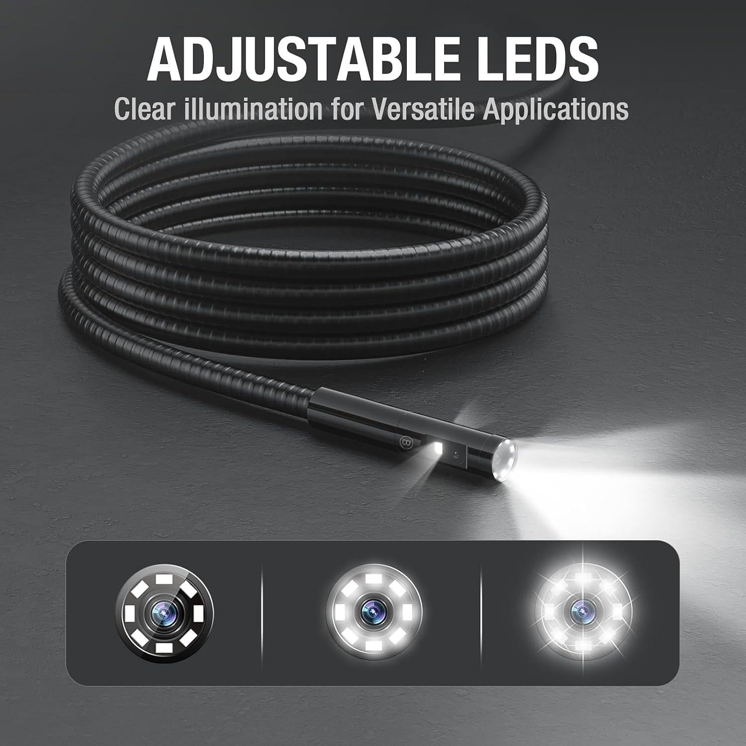 Cable de Reemplazo Teslong para Endoscopio 1m IP67 Triple Lente