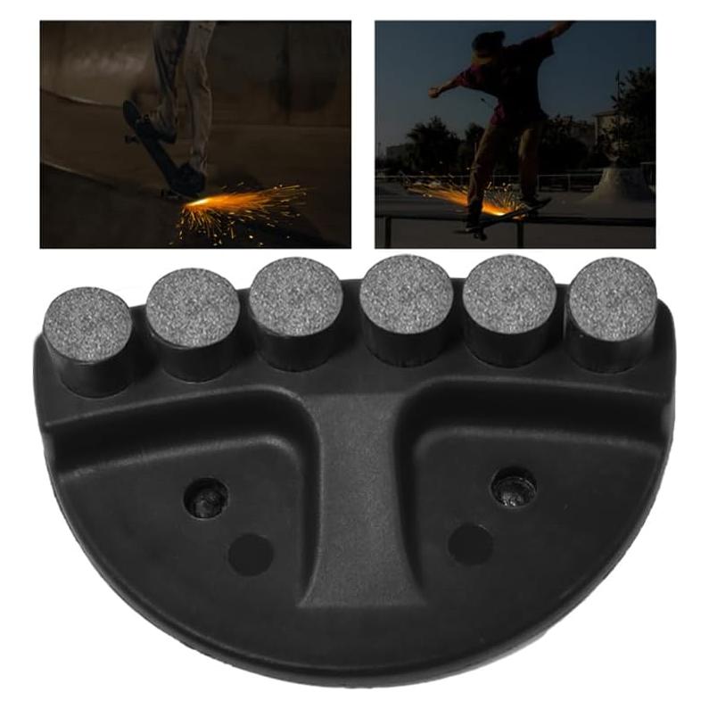 Placa de Chispas para Skateboard Qryxalith H-01 - Aluminio Negro