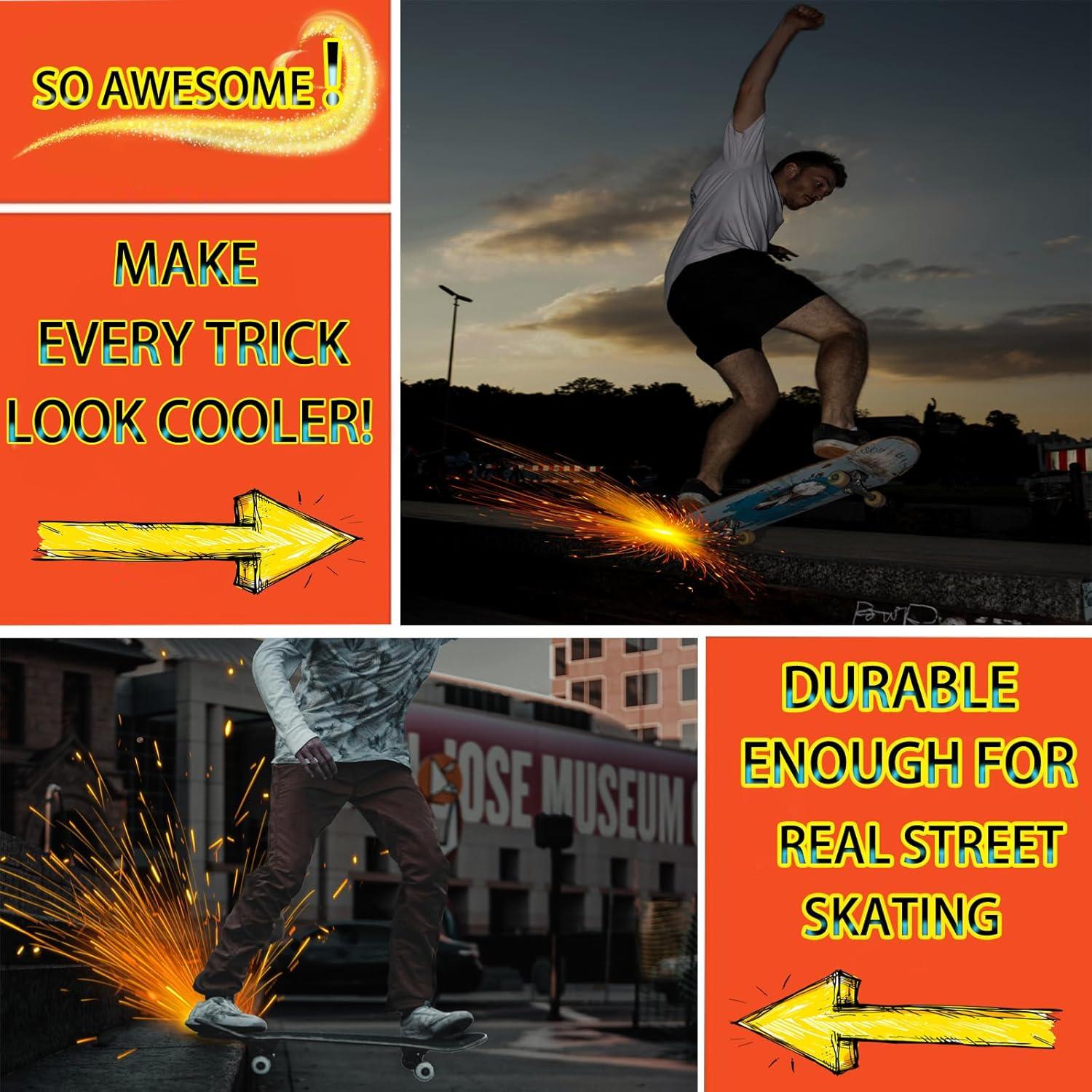 Placa de Chispas para Skateboard Qryxalith H-01 - Aluminio Negro