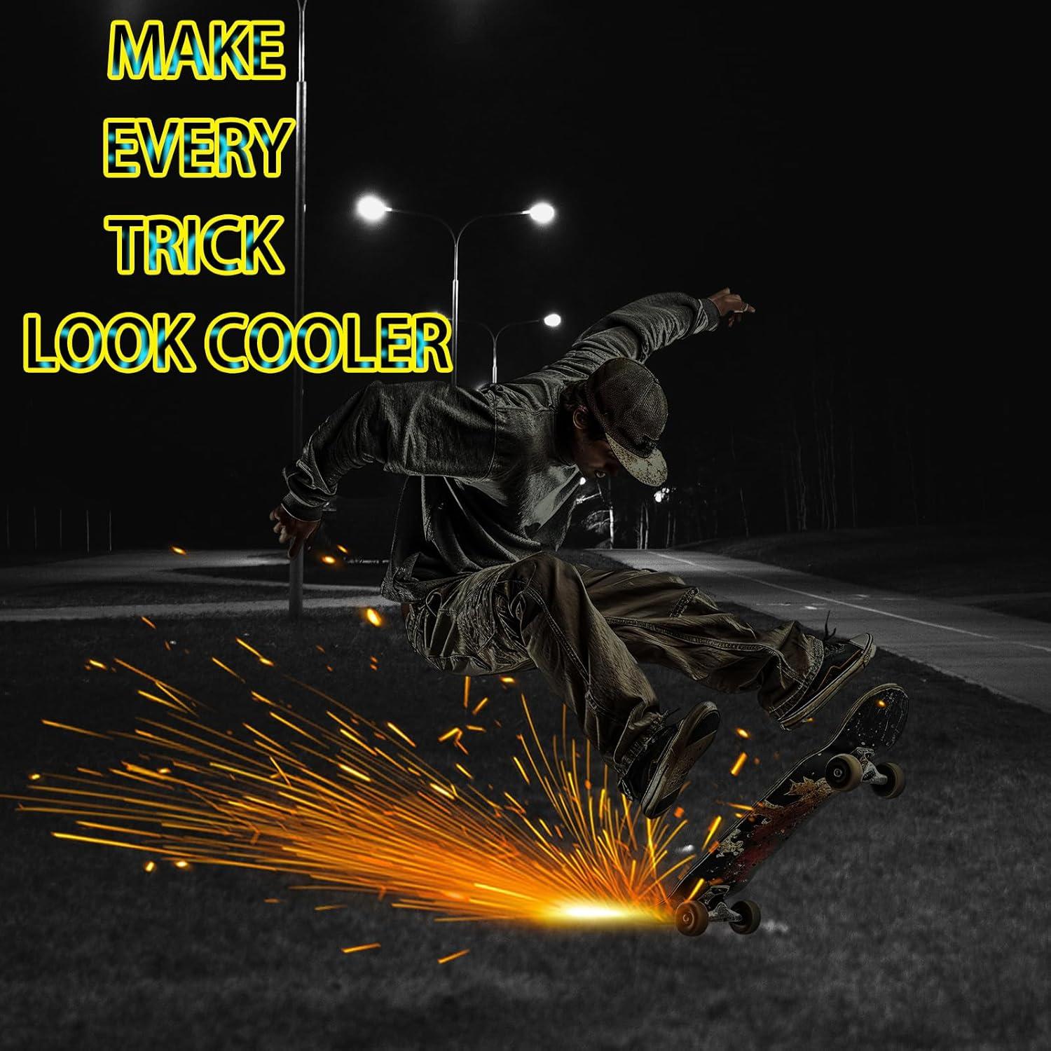 Placa de Chispas para Skateboard Qryxalith H-01 - Aluminio Negro