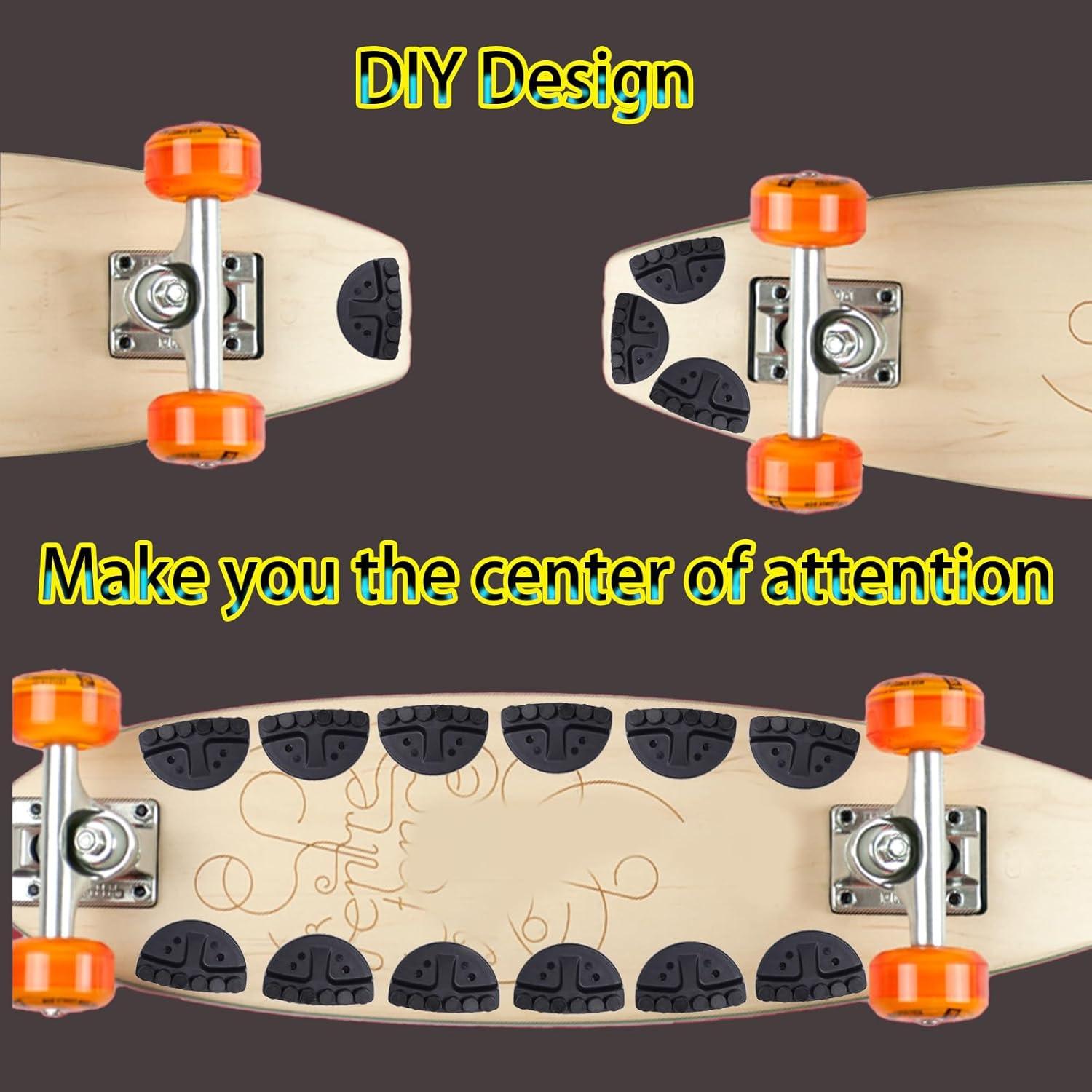 Placa de Chispas para Skateboard Qryxalith H-01 - Aluminio Negro