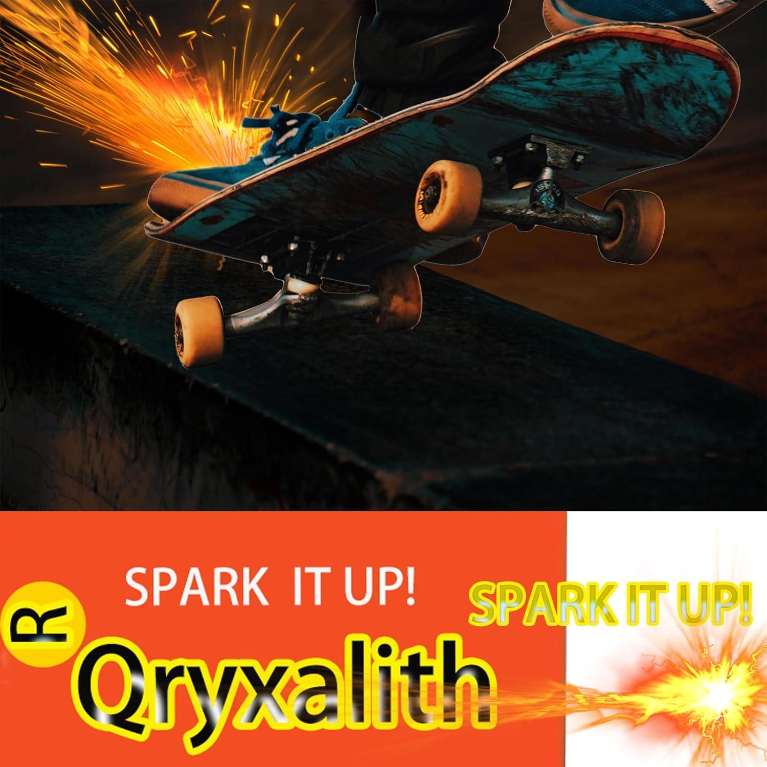 Placa de Chispas para Skateboard Qryxalith H-01 - Aluminio Negro