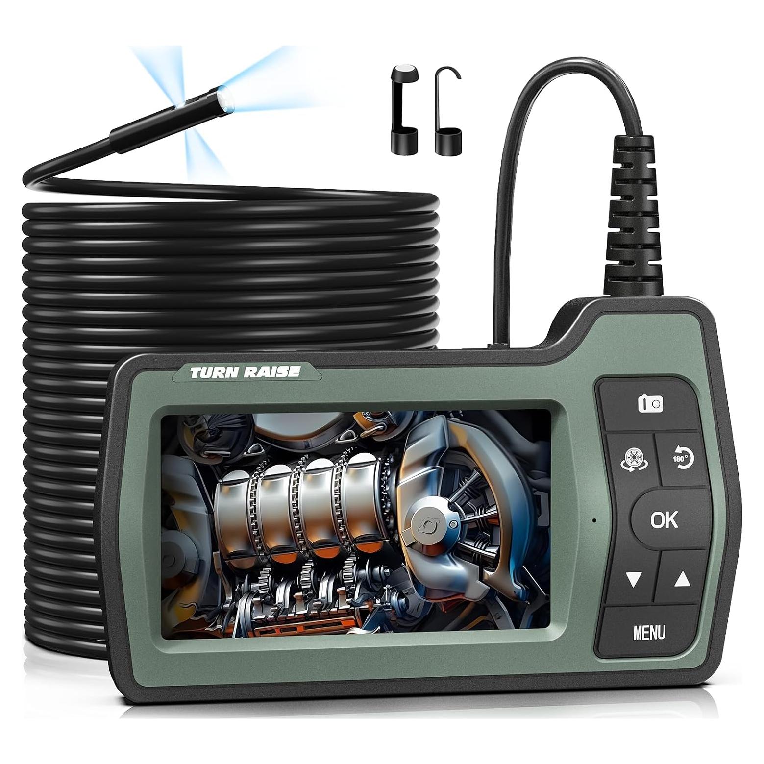 Cámara Endoscópica TURN RAISE 15m HD 1080P con Pantalla IPS