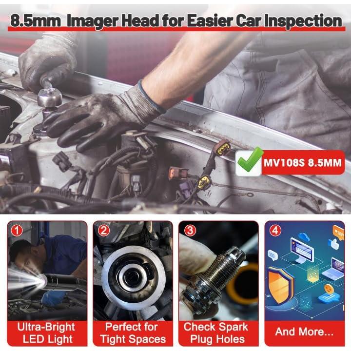 Cámara de Inspección Autel MaxiVideo MV108S 8.5mm LED