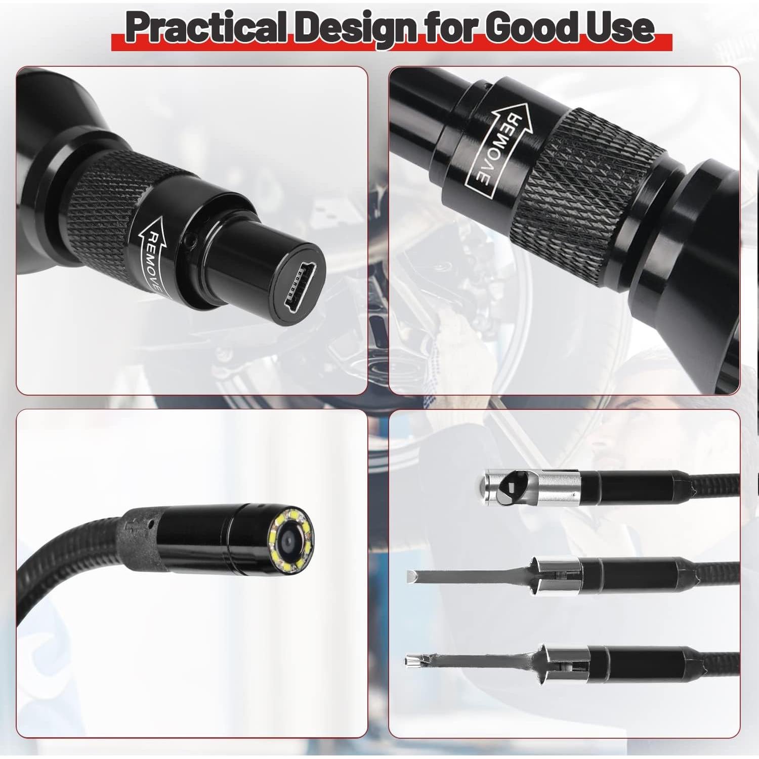 Cámara de Inspección Autel MaxiVideo MV108S 8.5mm LED