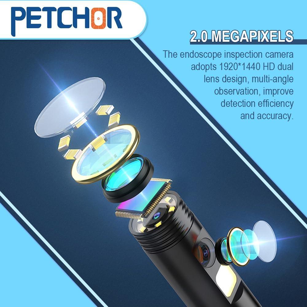 Cámara Endoscopio Doble Lente PETCHOR 1920P IP67 7.9mm