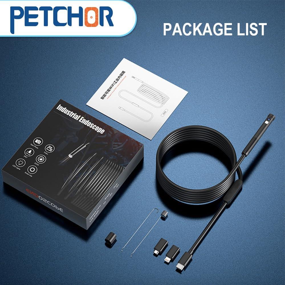 Cámara Endoscopio Doble Lente PETCHOR 1920P IP67 7.9mm