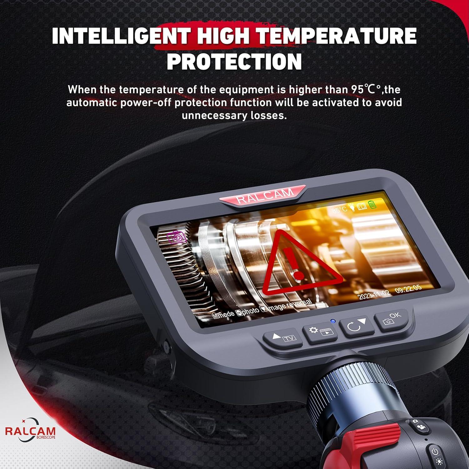 Borescopio Articulado Ralcam H408B-S1.5M 8.5mm 1.52m HD