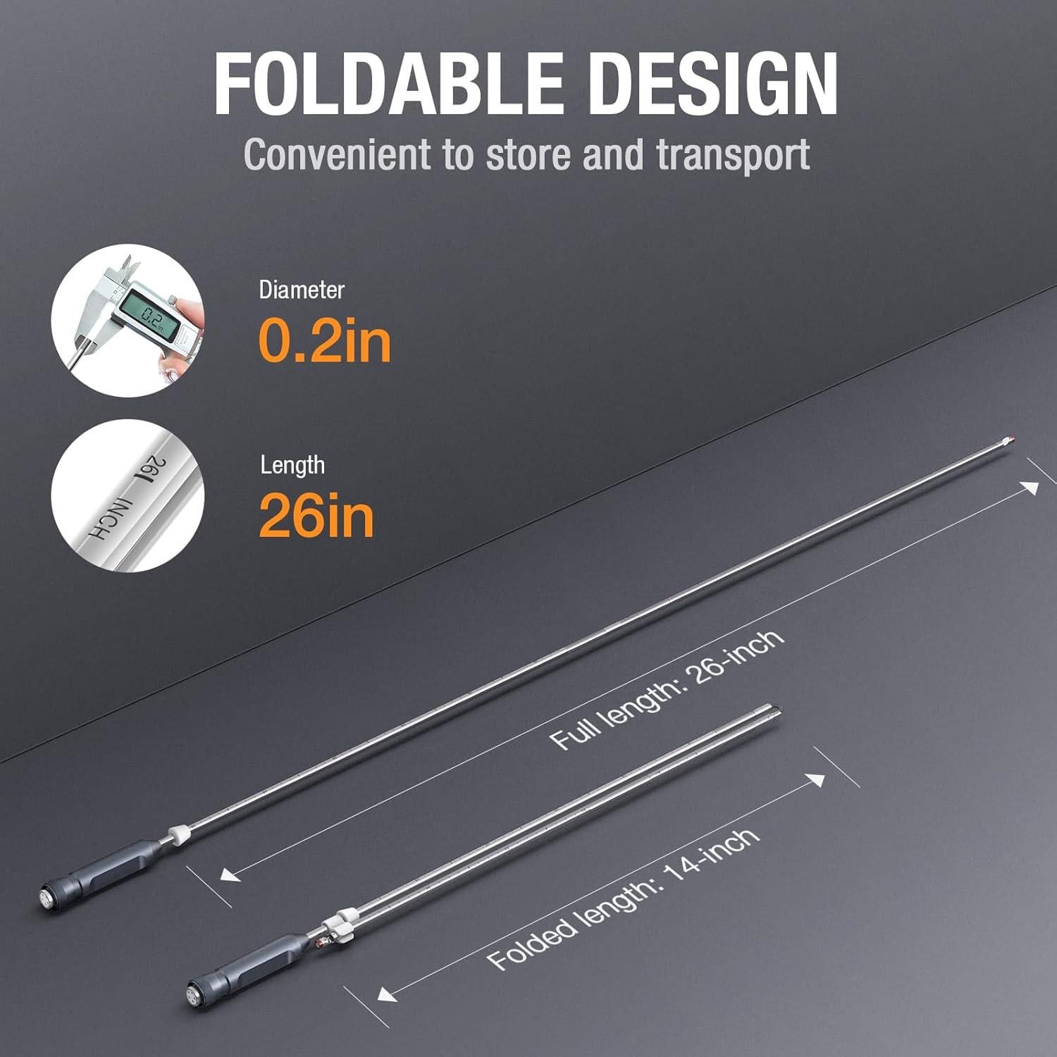 Borescope Teslong NTG200H 0.5cm con Pantalla 4.5" y Luz LED