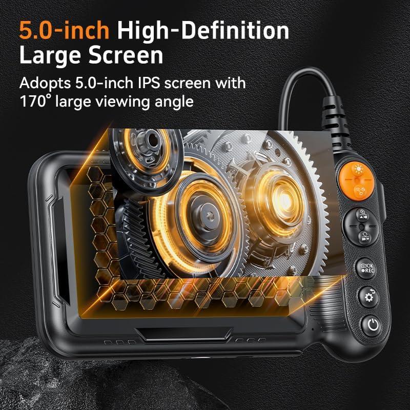 Cámara Endoscópica 5" HD Leersi Jet IP67 5m Doble Lente
