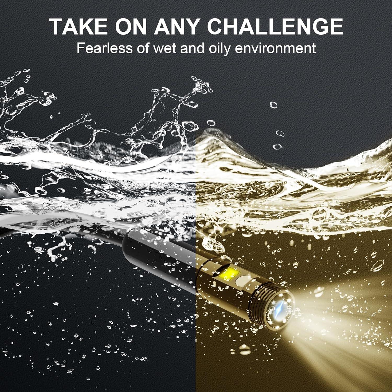 Cámara Endoscópica 5" HD Leersi Jet IP67 5m Doble Lente