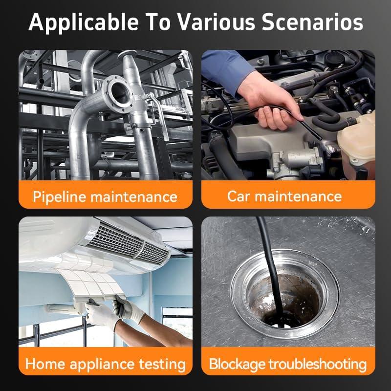 Cámara Endoscópica 5" HD Leersi Jet IP67 5m Doble Lente