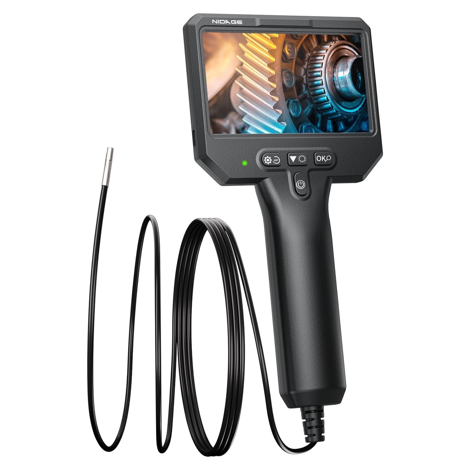 Cámara Endoscópica NIDAGE 1920P HD 3.9mm con Pantalla 4.3"
